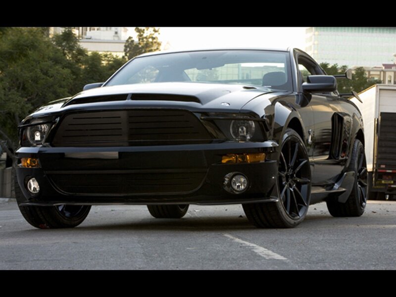 Black Ford Shelby Gt500 — Dramatic, Afternoon