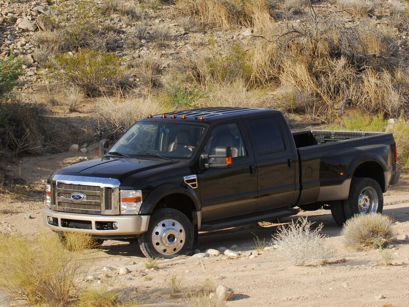 black ford super duty truck