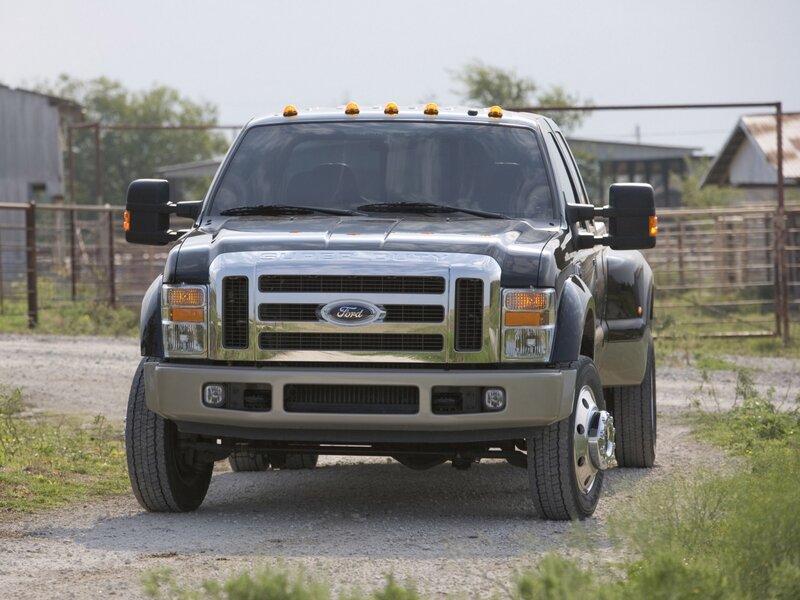 black ford super duty truck