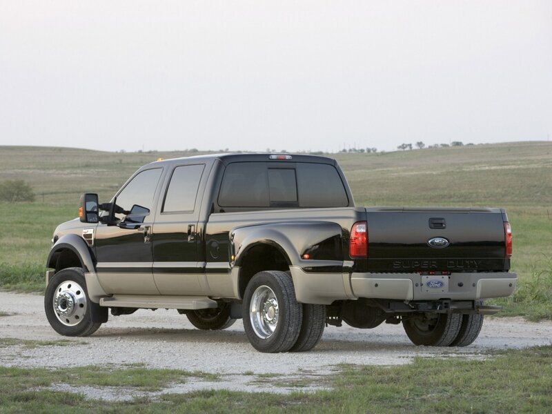 black ford super duty truck