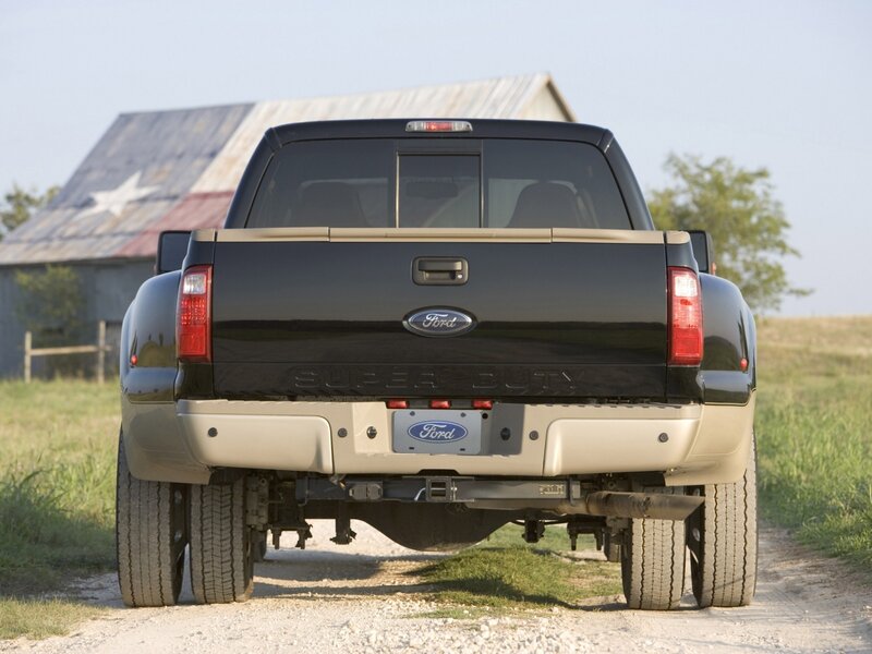 black ford super duty truck