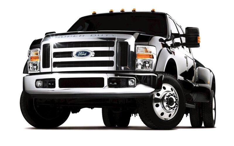 black ford super duty truck