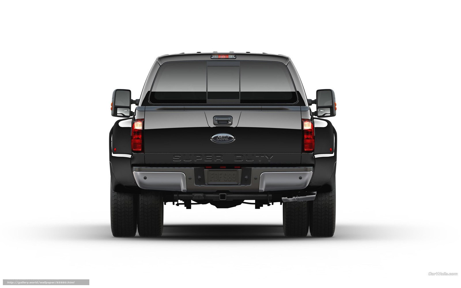 black ford super duty truck