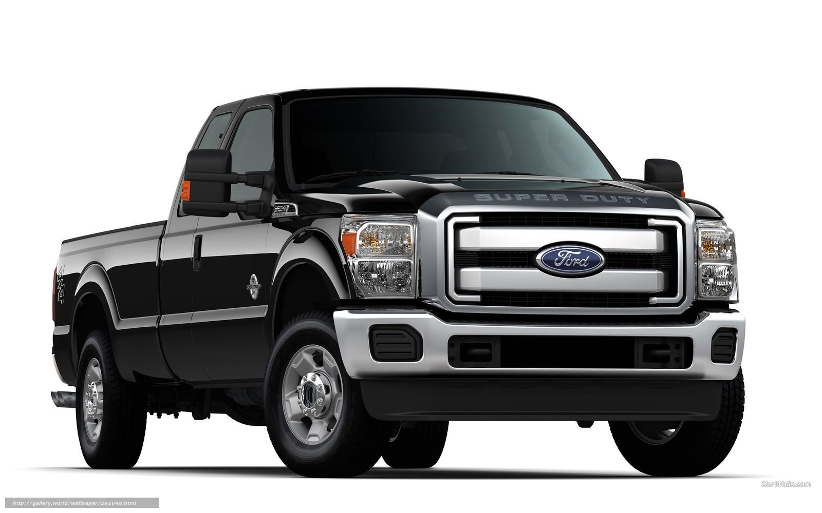 Black Ford Super Duty truck