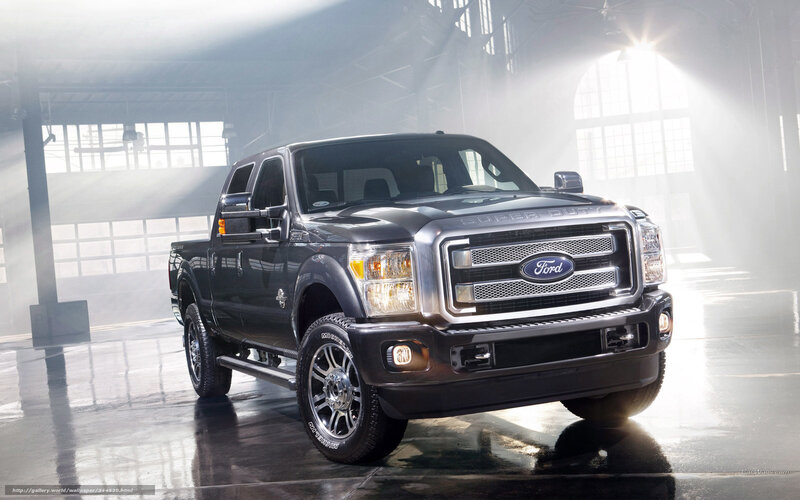 Black Ford Super Duty truck