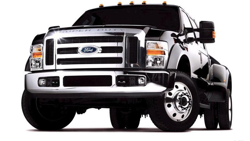 Black Ford Super Duty truck