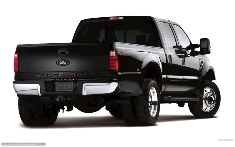 Black Ford Super Duty Truck — Neutral