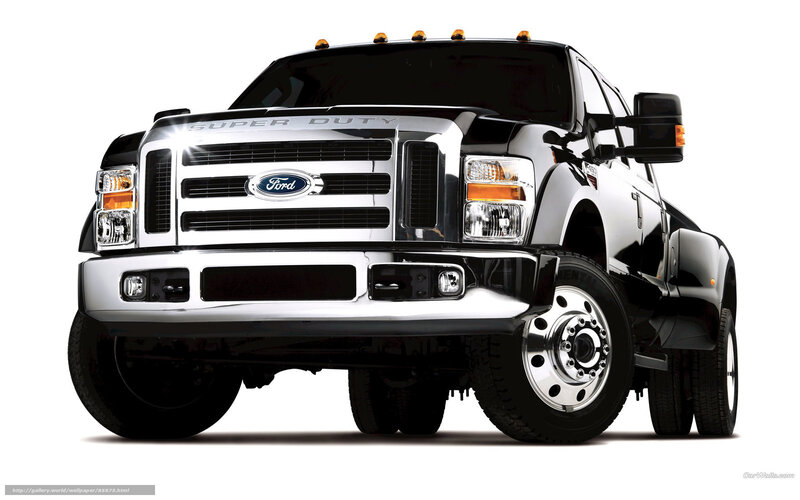 Black Ford Super Duty truck