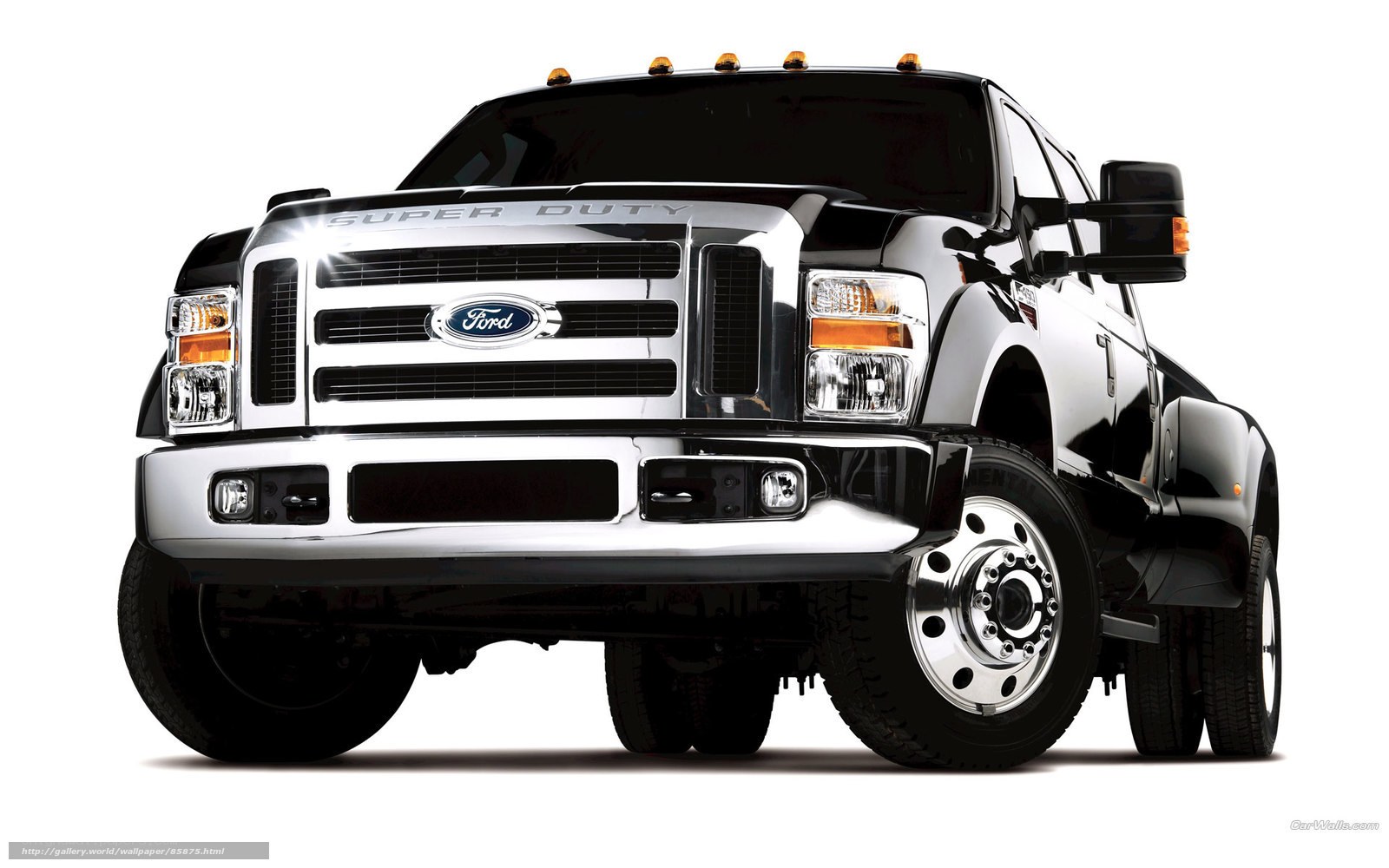 Black Ford Super Duty truck