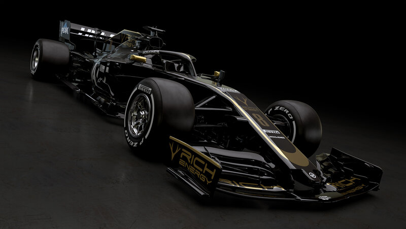 Black Formula One Car — Dramatic, 3d Render