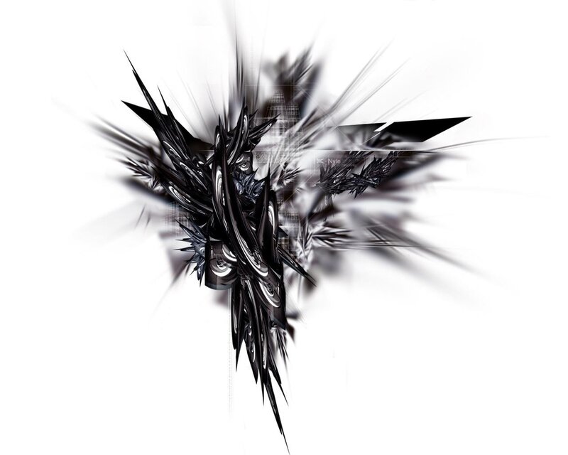 Black Fractal Explosion — Dynamic