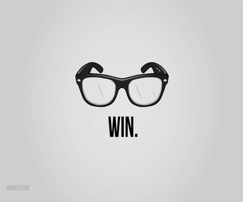 Black-framed Glasses — Gray