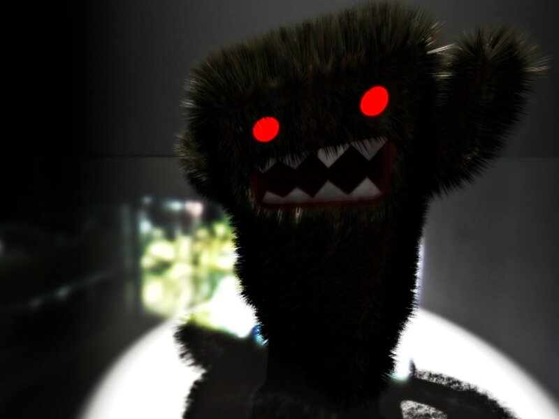 Black Furry Monster — Creepy