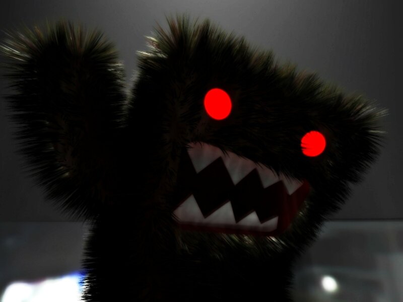 Black Furry Monster
