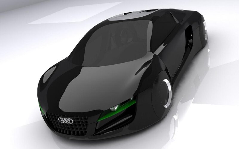 Black Futuristic Car