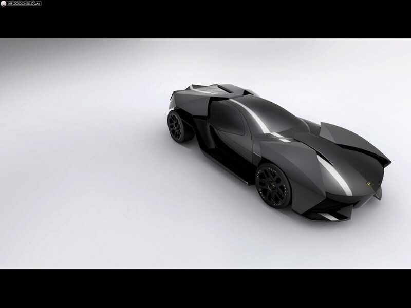 black futuristic sports car