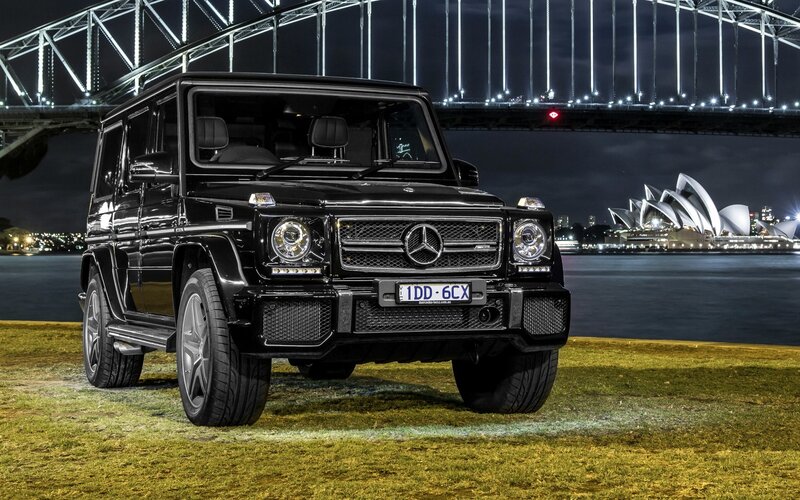 Black G-Wagon at Sydney Harbour