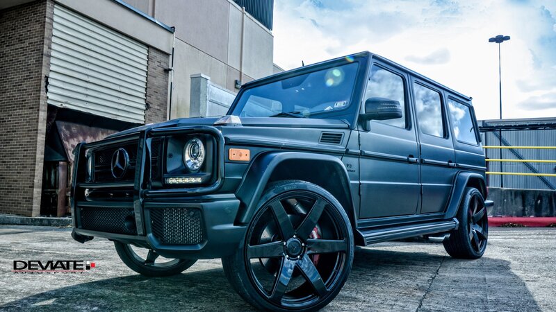 Black G-Wagon SUV — Dramatic