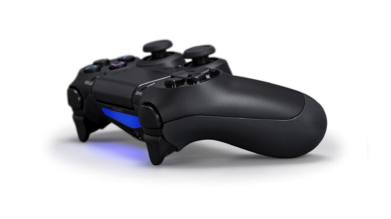 Black Game Controller — Blue Light