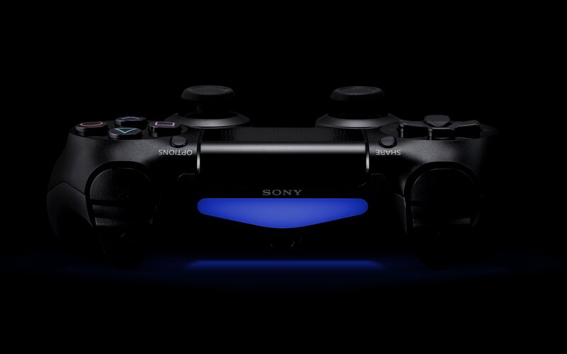 Black Game Controller — Dramatic