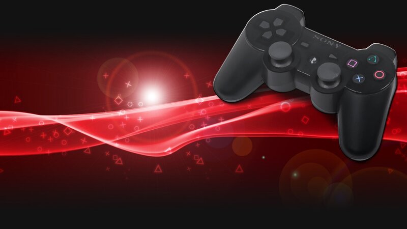 Black Game Controller — Red, Dynamic