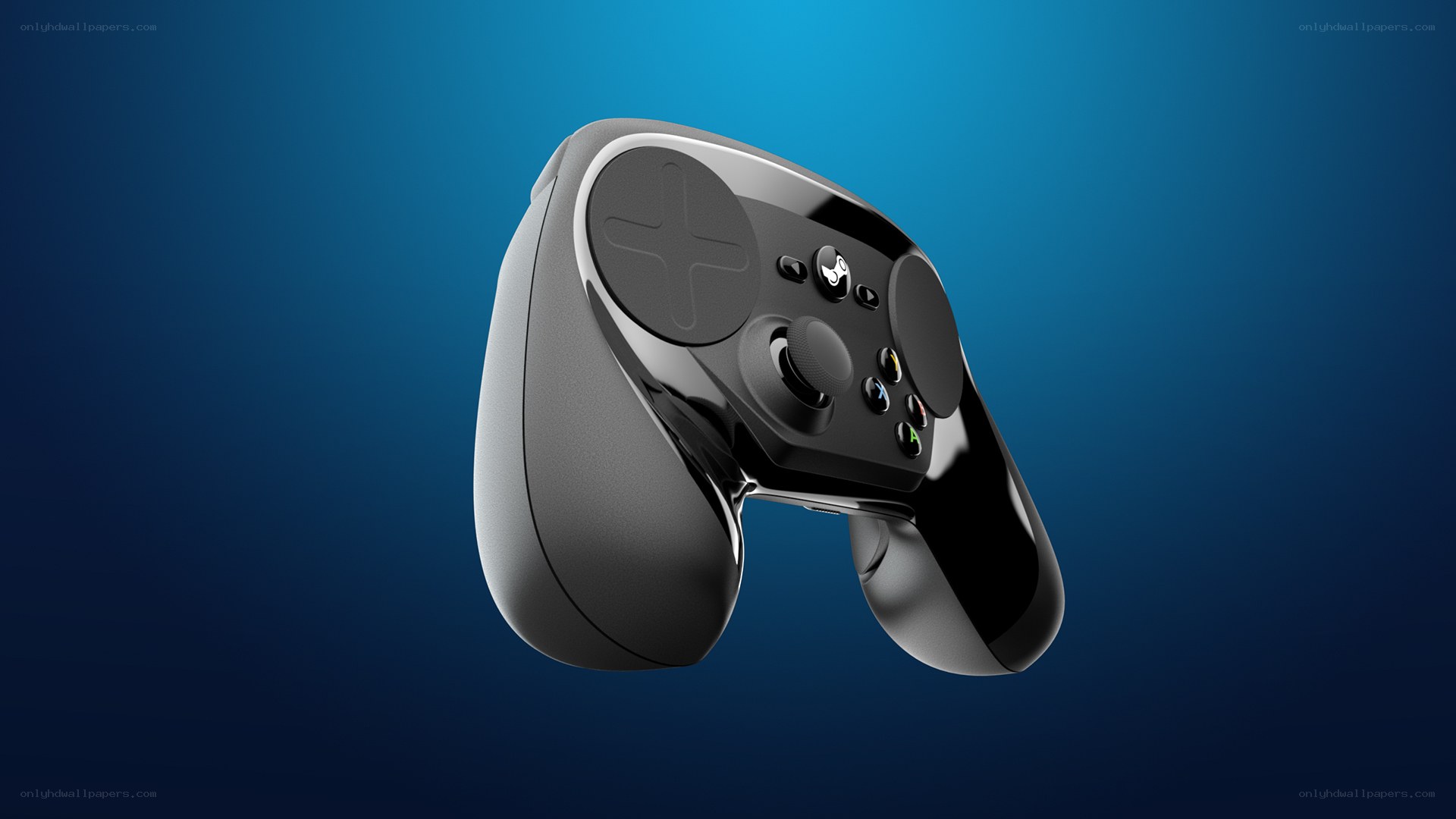 black gaming controller