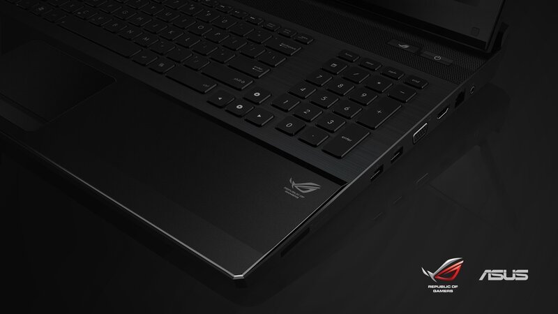 Black Gaming Laptop — Dark