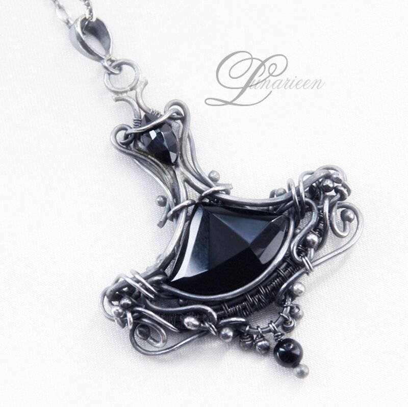 Black Gemstone Pendant