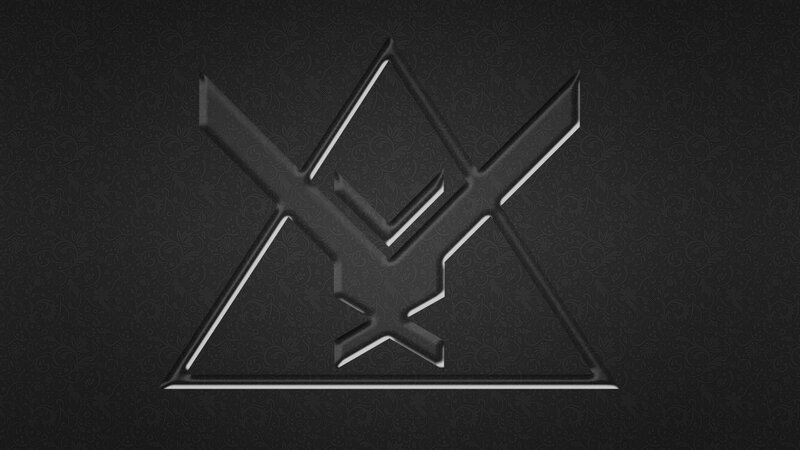 black geometric logo design