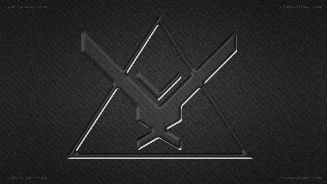 black geometric logo design