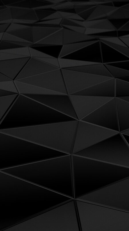 Black Geometric Pattern — Dark, Abstract, Triangles, Shadows