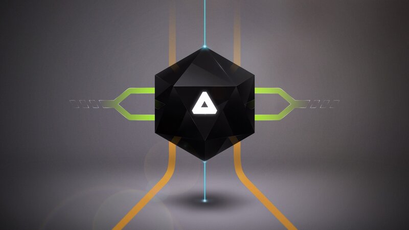 Black Geometric Shape — Futuristic