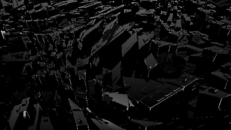 Black Geometric Shapes — Dark, Abstract