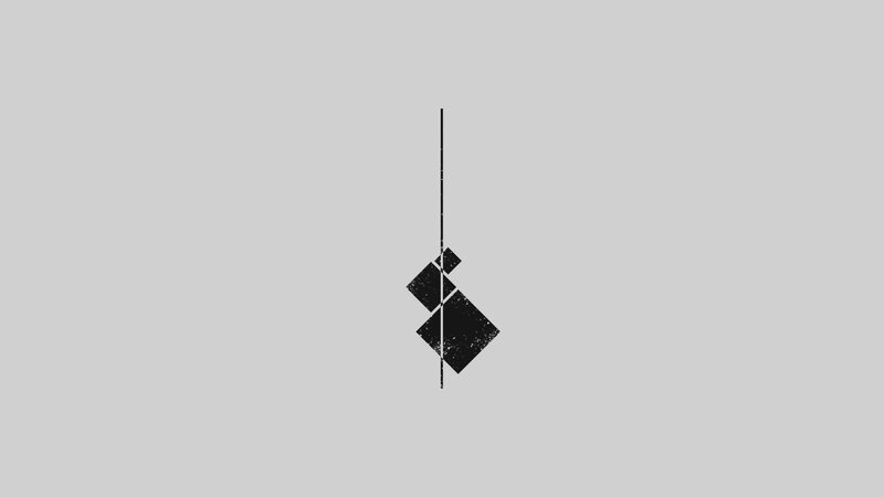 Black Geometric Shapes — Gray, Minimalist