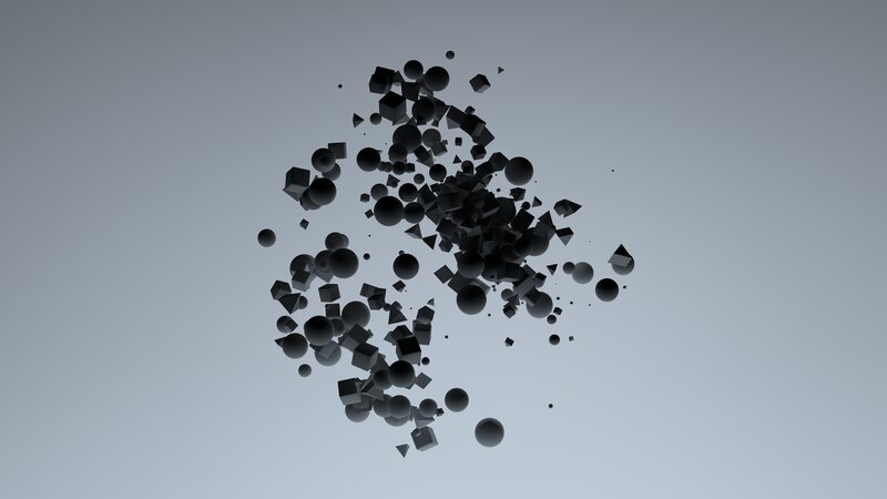 Black Geometric Shapes — Gray