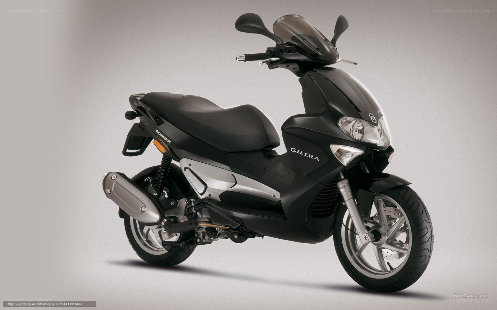 Black Gilera Runner scooter