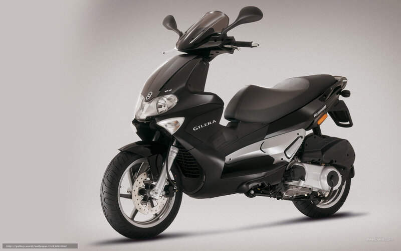 Black Gilera Runner scooter