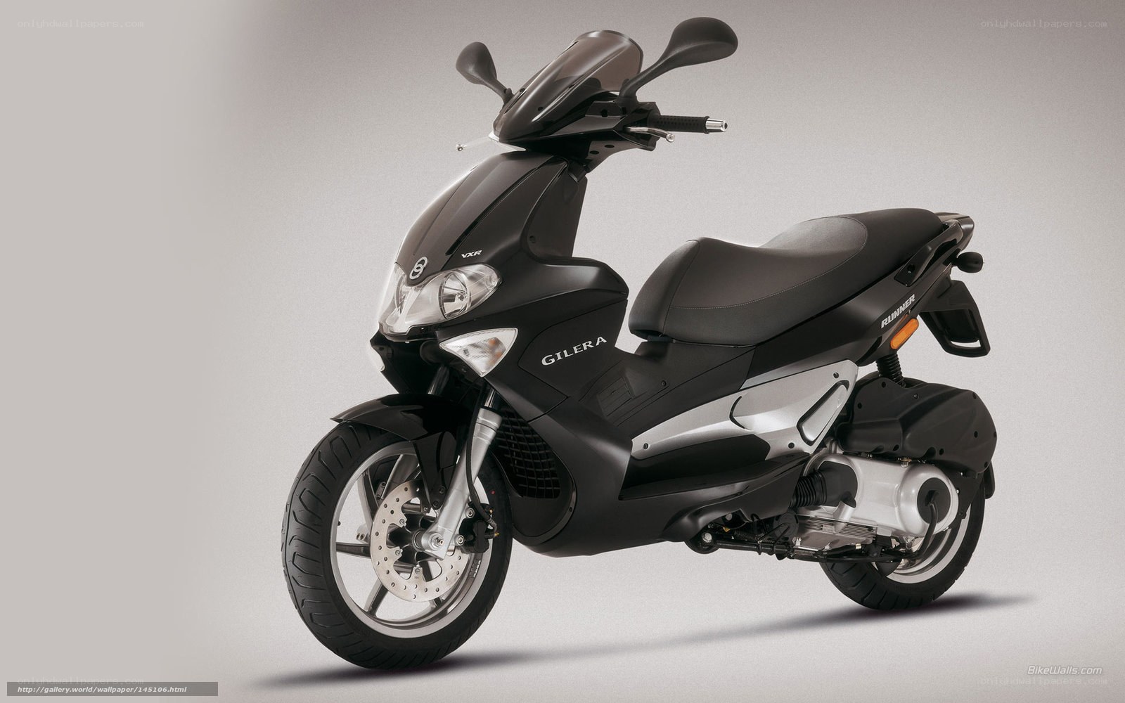 Black Gilera Runner scooter