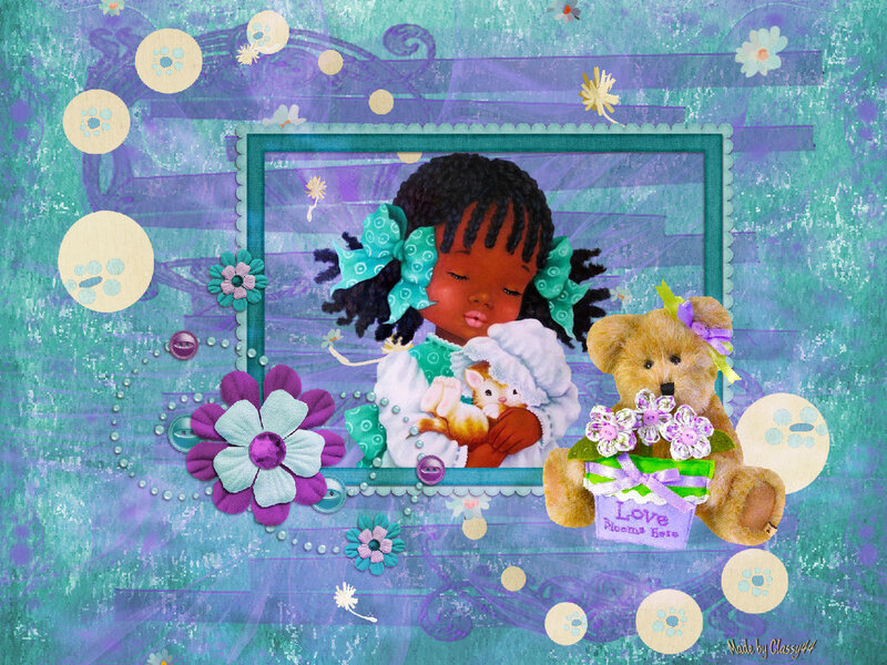 Black Girl Holding Lamb