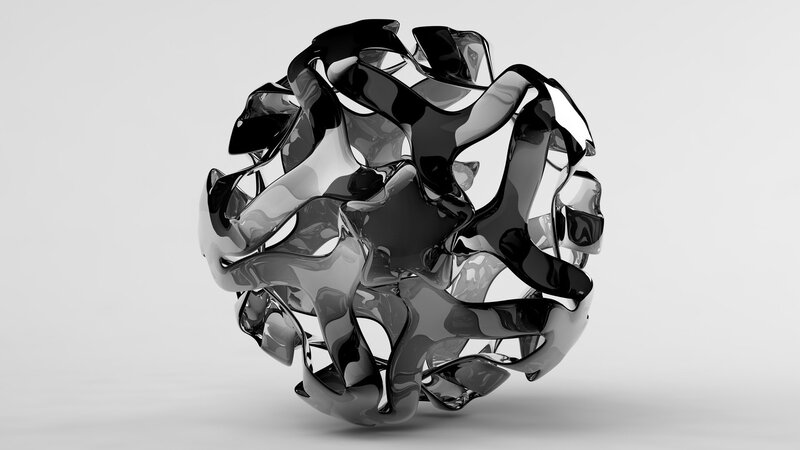 Black Glossy Sculpture