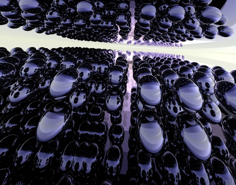 Black Glossy Spheres