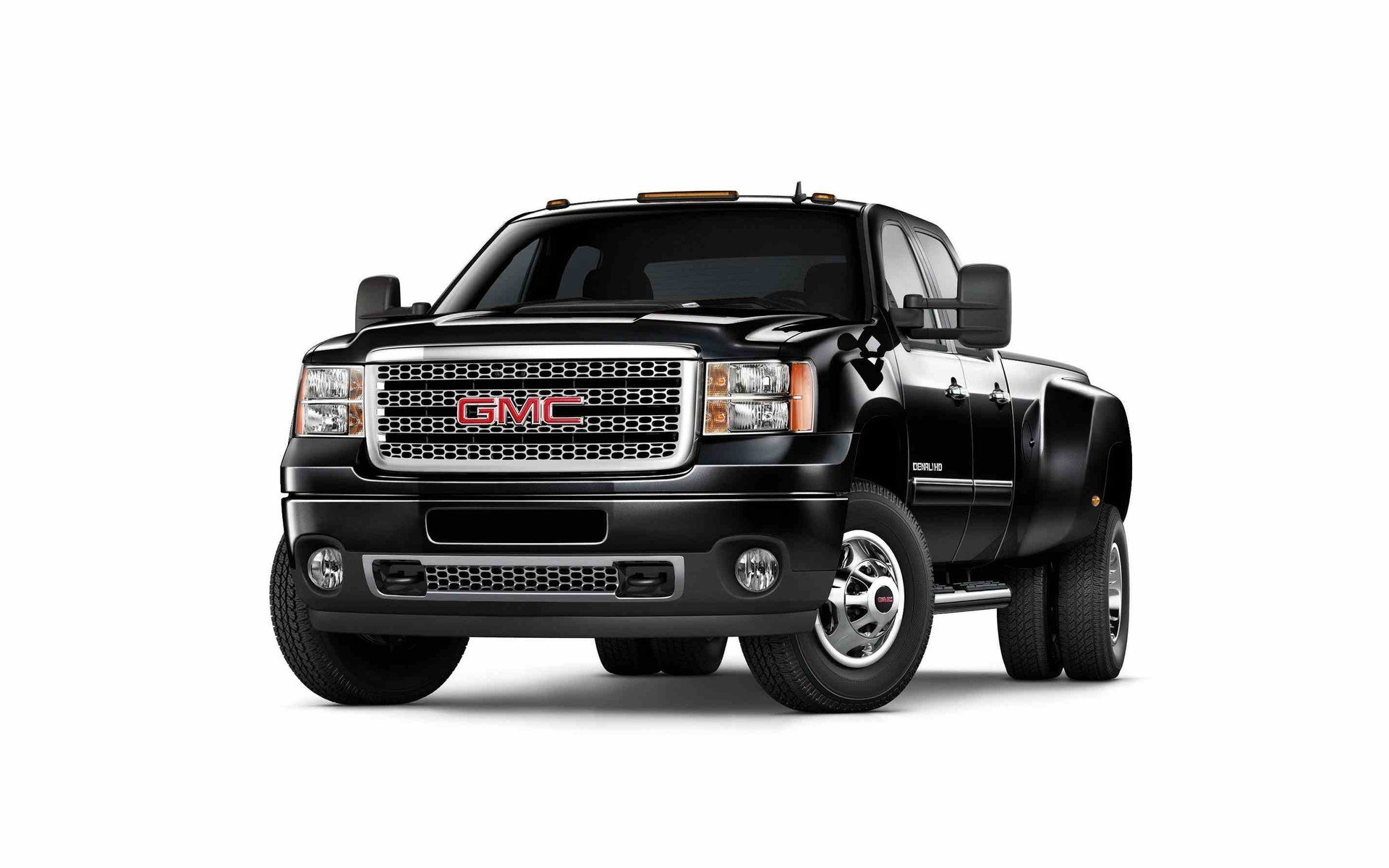 black gmc dually truck