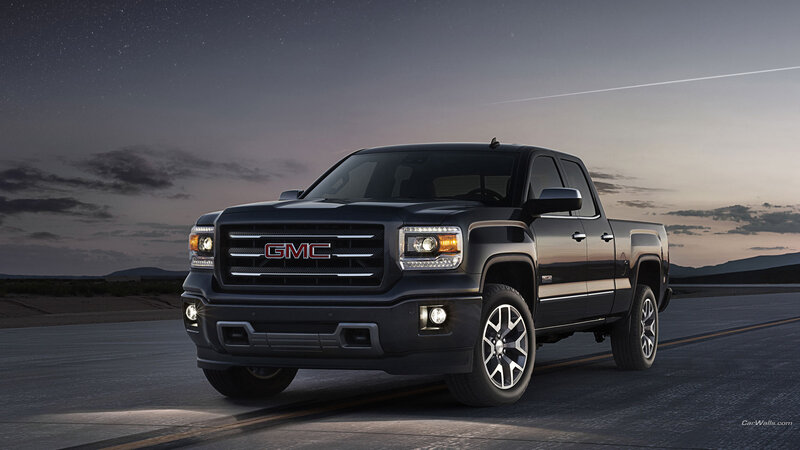 Black GMC Pickup Truck — Dramatic