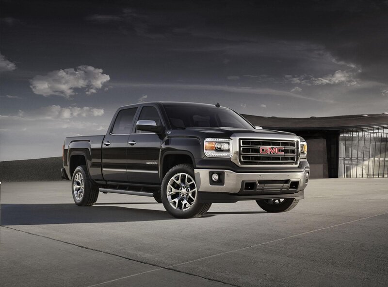 Black GMC Sierra pickup truck