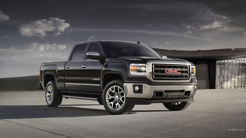 Black GMC Sierra Truck — Dramatic, Photograph