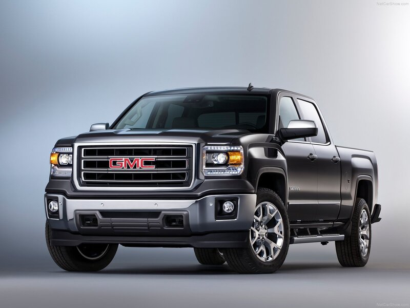 Black GMC Sierra Truck — Gray