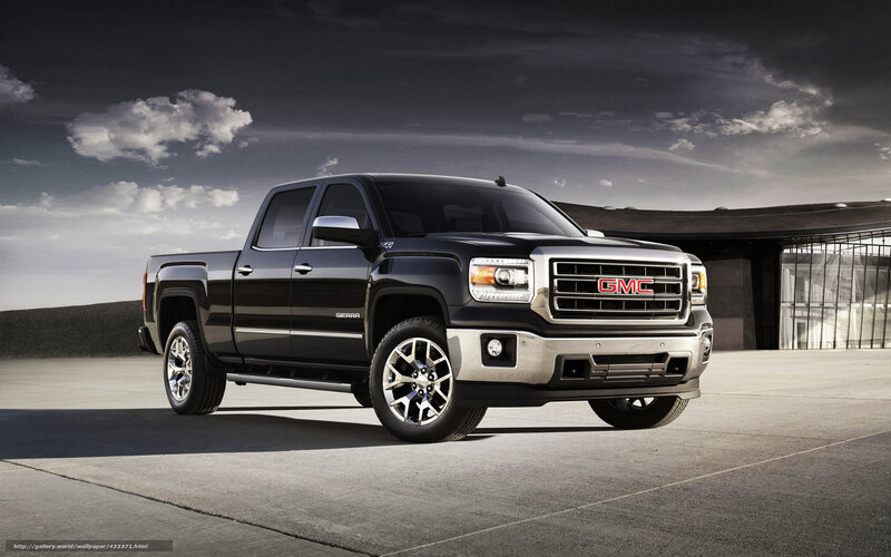 Black GMC Sierra truck