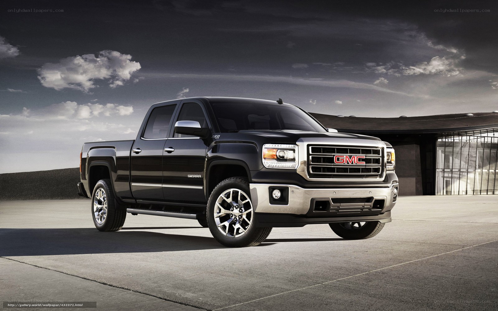 Black GMC Sierra truck
