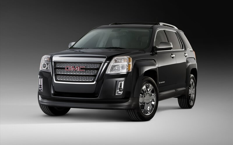 Black GMC SUV — Dramatic