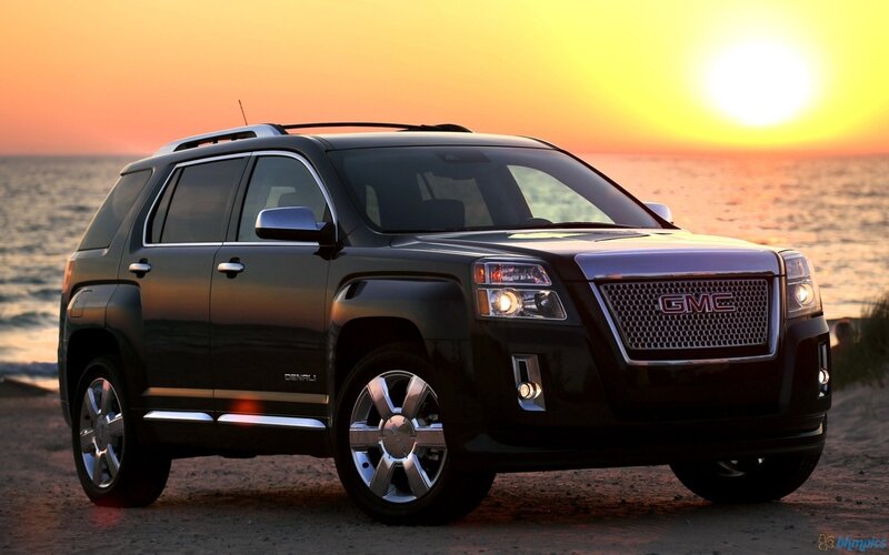 Black GMC SUV — Serene, Sunset, Photograph, Ocean